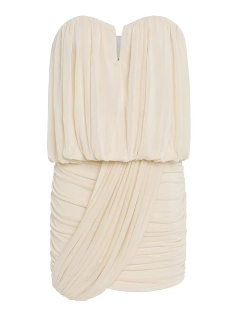 Isabel Marant Adelita Draped Knit-Jersey Mini Dress ivory