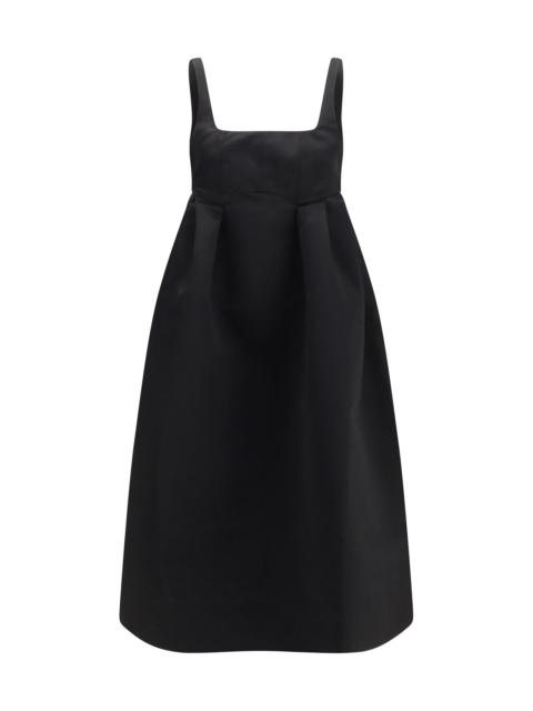 GANNI Ganni Women Duchesse Satin Corset Midi Dress