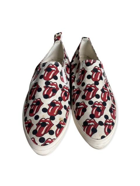 Comme Des Garçons SS06 Rolling Stone Polka Dot Pointed Slip On Sneakers