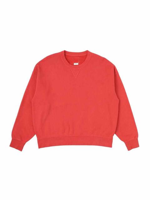 visvim AMPLUS SB SWEAT L/S DMGD (U.D.) RED