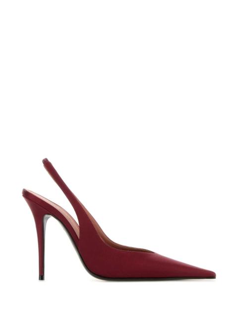 Amina Muaddi Amina Muaddi Women Red Satin Anok Pumps
