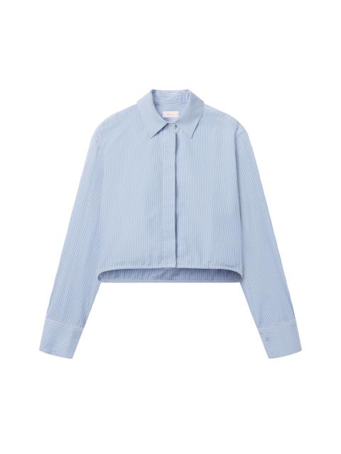 A.L.C. Maude Cropped Cotton Stripe Shirt