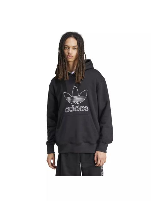 adidas Originals Men's Adicolor Outline Trefoil Hoodie-Black