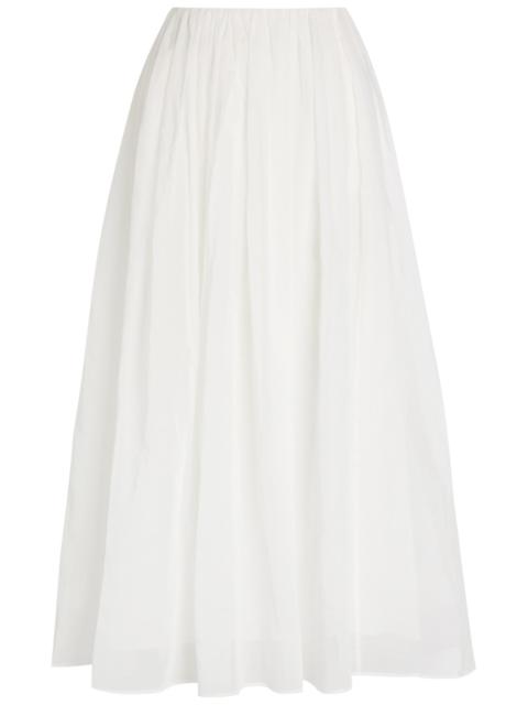 Brunello Cucinelli Brunello Cucinelli Gathered Cotton Midi Skirt