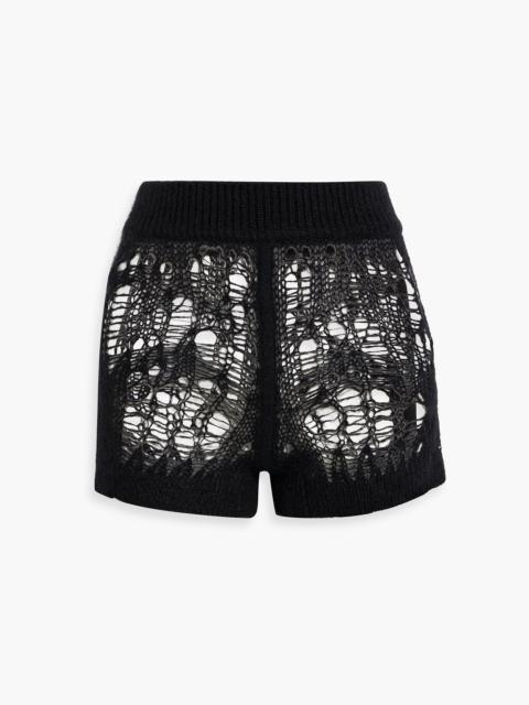 Rick Owens Spider open-knit shorts