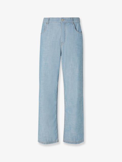 FENDI Fendi High Waist Jeans Blue Men