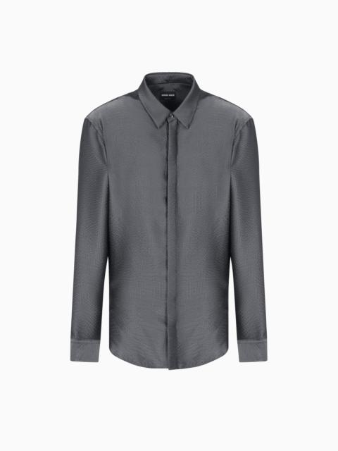 GIORGIO ARMANI SILK SATIN SHIRT
