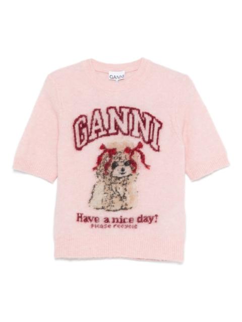 GANNI Ganni Women Wool Blend T-Shirt