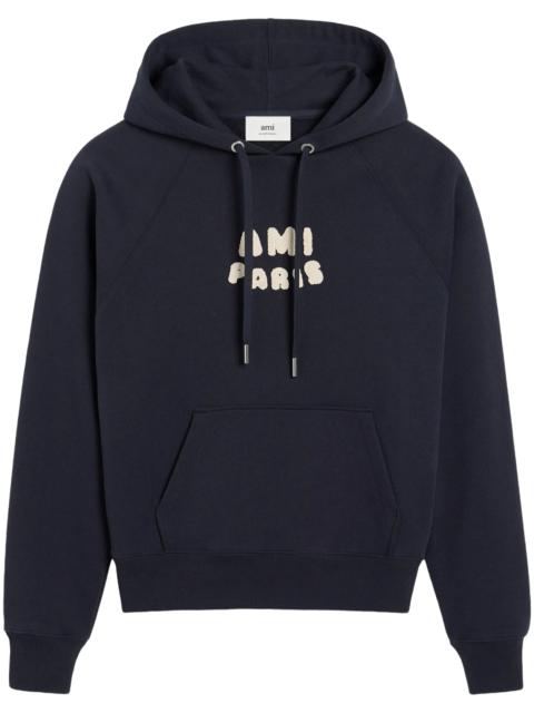 AMI Paris Logo-print Hoodie