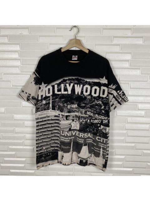 Other Designers Vintage - 90's Wayne Samuel Hollywood Over Print Tshirt