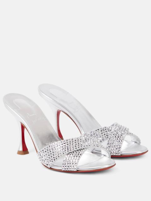 Christian Louboutin Mariza Is Back embellished leather mules