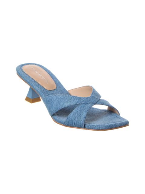 Stuart Weitzman Stuart Weitzman Miami 50 Leather & Canvas Sandal