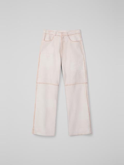 CAMPERLAB White cracked leather trousers