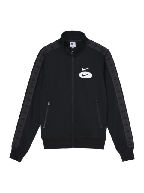 Nike Nike Sportswear Swoosh League Logo Hoodie 'Black White' DM5474-010