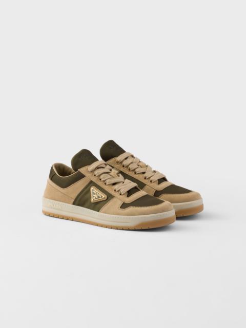 Downtown suede and Re-Nylon sneakers