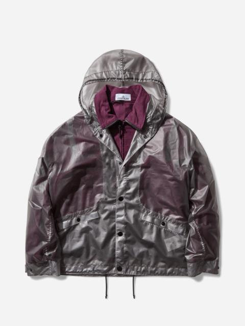 Stone Island Men's Translucent Cover + Cotton Moleskin Jacket Amaranth