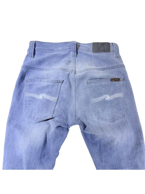 Nudie Jeans Nudie Jeans Slim Straight Light Grey Blue Denim W28 L32