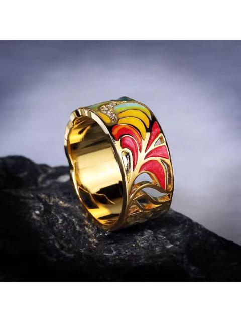 Other Designers Jewelry - Creative Art Enamel Ring ( Size 6-10 )