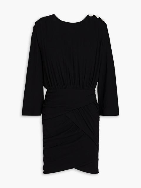 ba&sh Megan crystal-embellished crepe mini dress