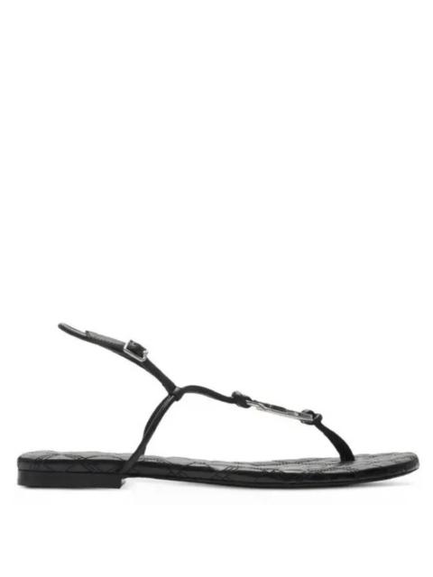 Burberry Burberry Ronda Leather Thong Sandals