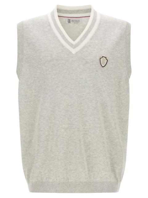 Brunello Cucinelli Brunello Cucinelli Men Heraldic Logo Vest