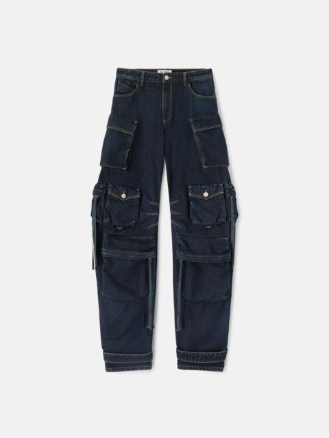 THE ATTICO ''FERN'' DARK BLUE LONG PANTS