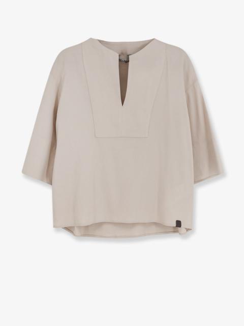 Max Mara Max Mara Mxpsospiro Linen And Viscose Shirt