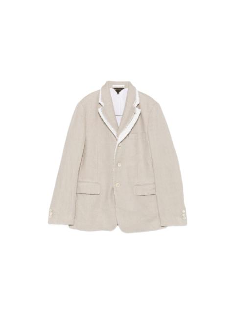 Comme Des Garçons Linen Single-breasted Jacket