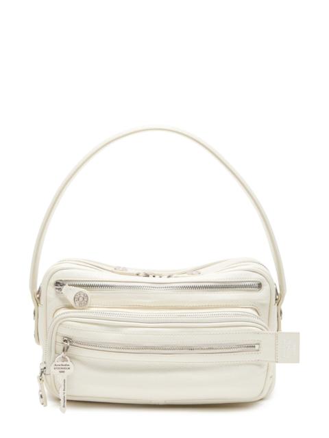 Acne Studios Acne Studios Small Camero Leather Shoulder Bag in Cream White at Nordstrom