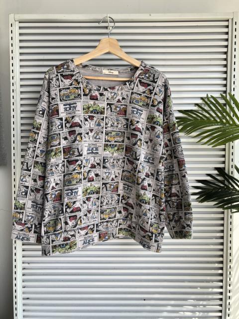 Other Designers Disney - Disney Alice in Wonderland Comics Crewneck Sweatshirt