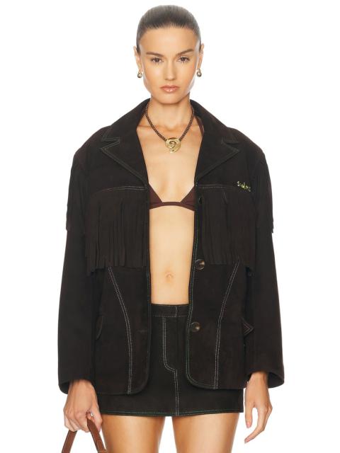 SIEDRÉS For FWRD Suede Fringe Jacket