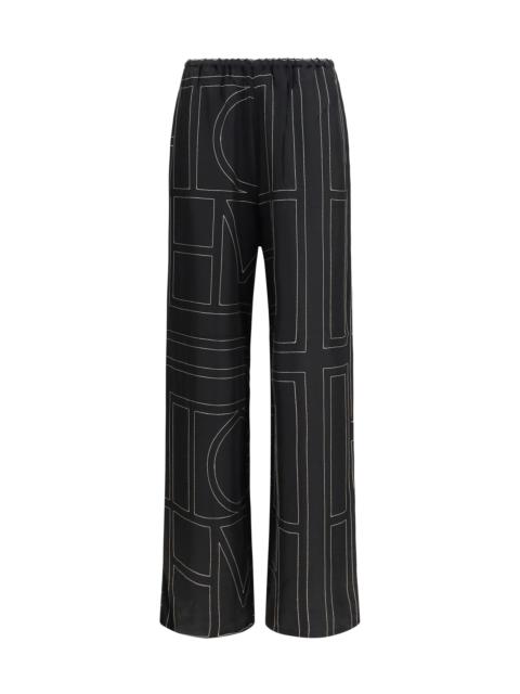 TOTEME Toteme Silk Monogram Pants
