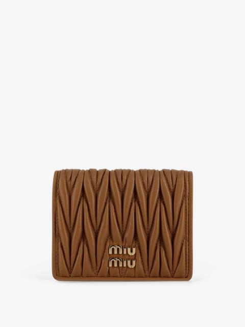 Miu Miu Miu Miu Women Quilted Leather Wallet