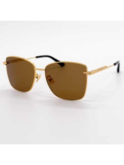 Bottega Veneta NEW BOTTEGA VENETA SUNGLASSES BV1237S 002 WOMEN GOLD EYEWEAR