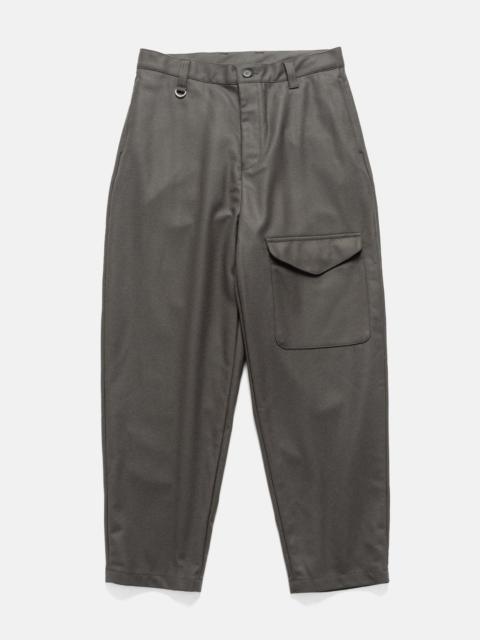 SOPHNET. Light Melton Wool Royal Navy Pants Charcoal