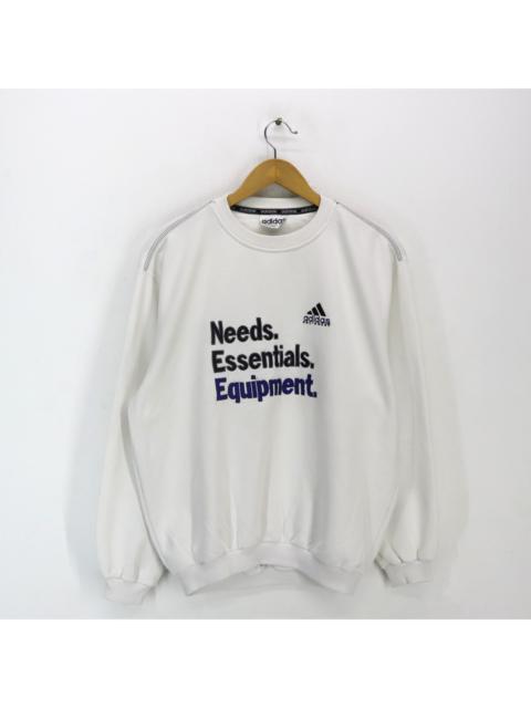 adidas Vintage 90s ADIDAS Equipment Big Logo Embroidered Sweater Crewneck Pullover Jumper Size Would Fit M