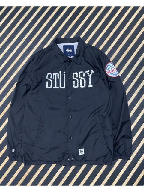 Stüssy Stussy World Tribe Black Coach Jacket Spell Out