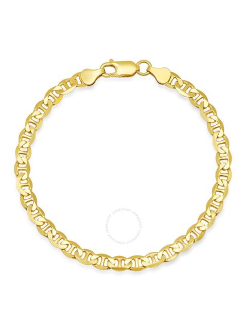 Other Designers Kylie Harper Men's Italian 14k Yellow Gold Over Silver 8.5" Mariner Chain Bracelet