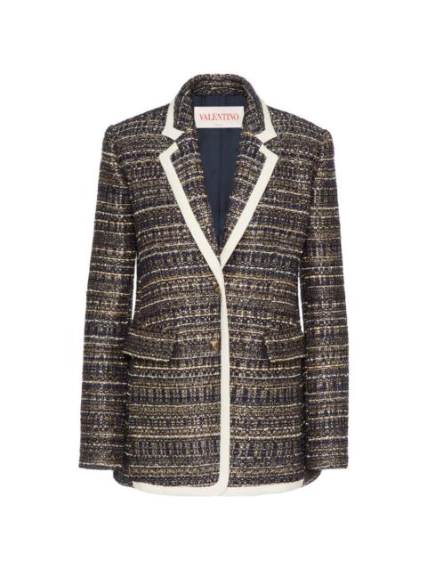 Valentino Valentino Garavani Tweed Party Single-Breasted Blazer