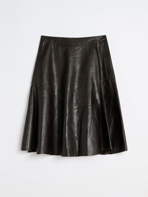 Our Legacy Waltz Skirt Umber Brown Fluid Calfskin
