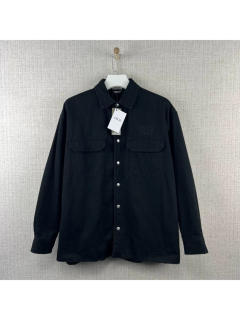 Dior DIOR SS24 Solid-Color Single-Breasted Long-Sleeve Padded Jacket with Embroidered Letter Logo