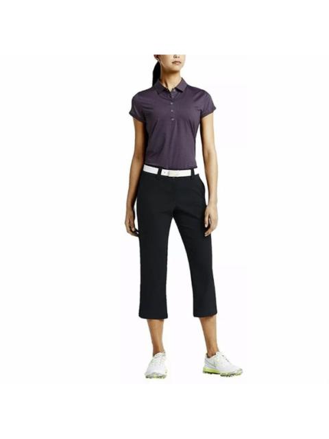 Nike Nike Golf Dri-Fit Tech Capri Pants High Waist Button Up Belt Loops Black 6 Small