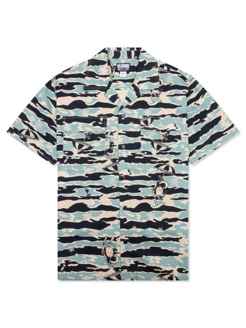 BILLIONAIRE BOYS CLUB TIGER CAMO S/S WOVEN - MOJAVE DESERT
