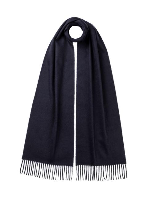 Johnstons of Elgin Navy Cashmere Scarf
