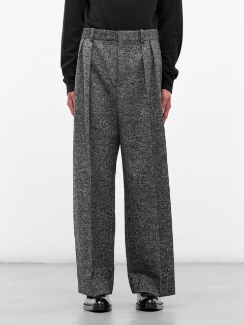 Loewe Gray Twill Wide Leg Trousers