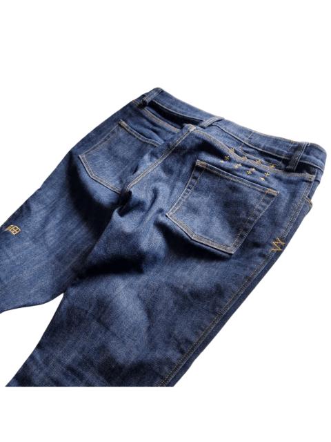 Ksubi Ksubi Super Skinny Zip Raw Rinse Indigo Ankle Zip Jeans 25