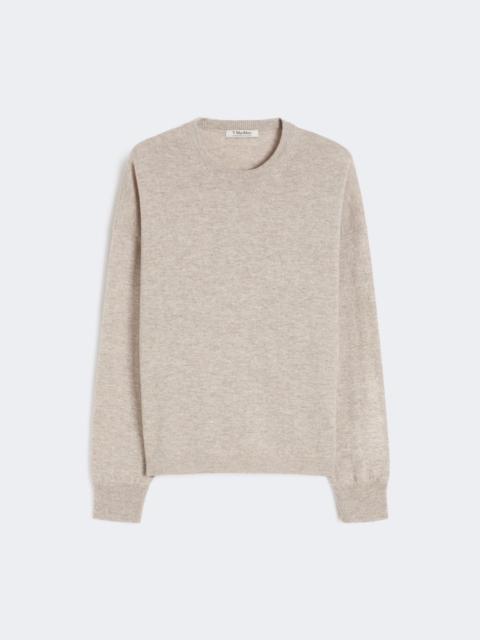 Max Mara Boxy-fit wool and cashmere sweater - BEIGE