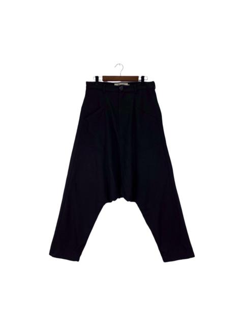 Other Designers Japanese Brand - The Test Propaganda Black Sarouel Drop Crotch Pants