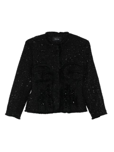 Simone Rocha sequin-embellished tweed jacket