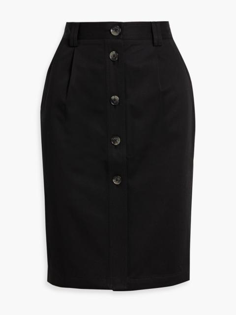 ANINE BING Zair cotton-twill skirt